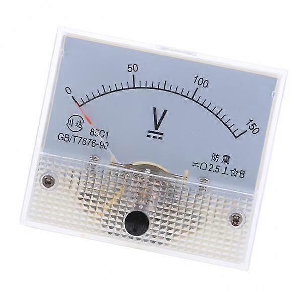 2-4pack 85C1 DC Rectangle Ammeter Amp Current Tester Analog Panel Voltmeter