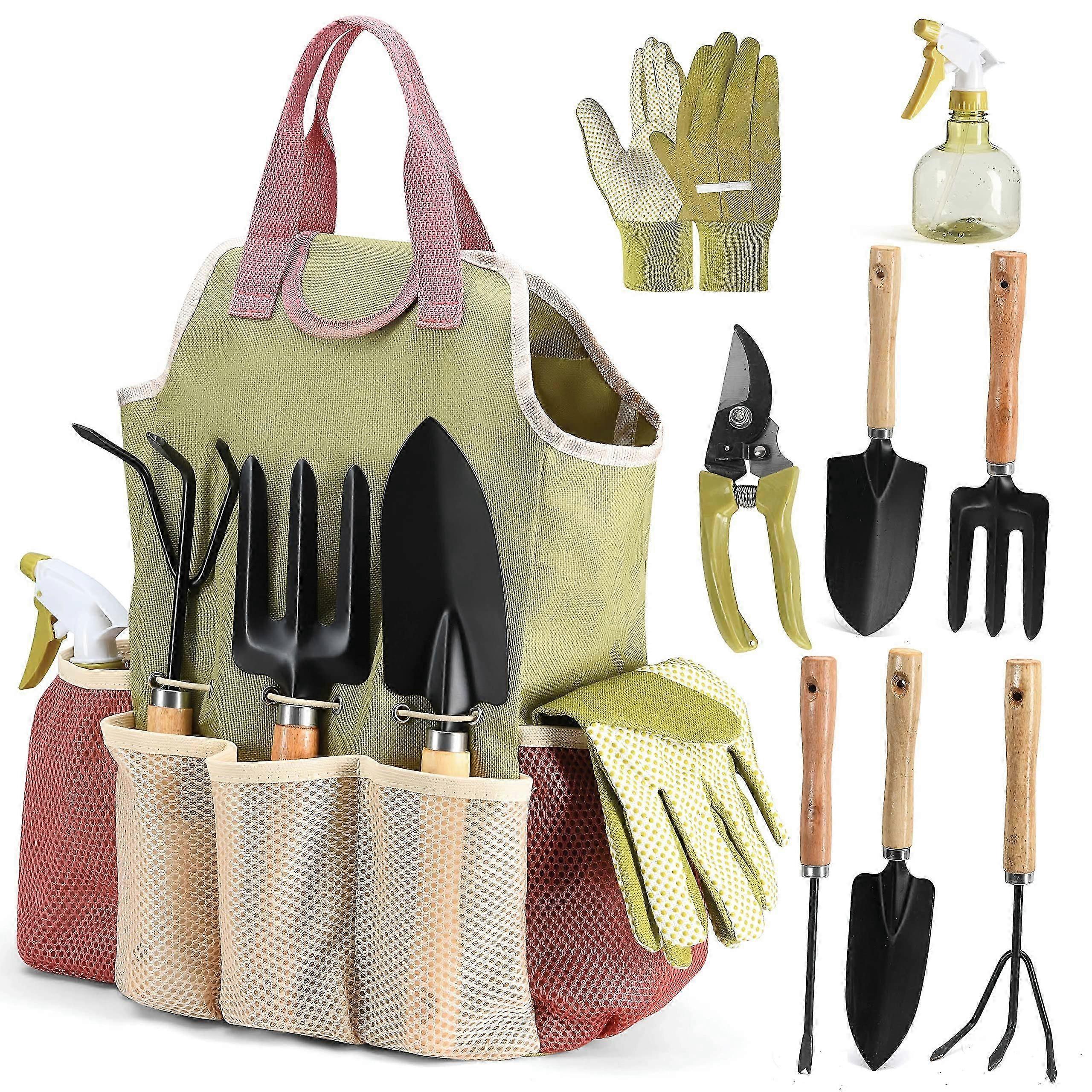 Lot de 10 outils de jardinage, cadeaux de jardinage pour femmes