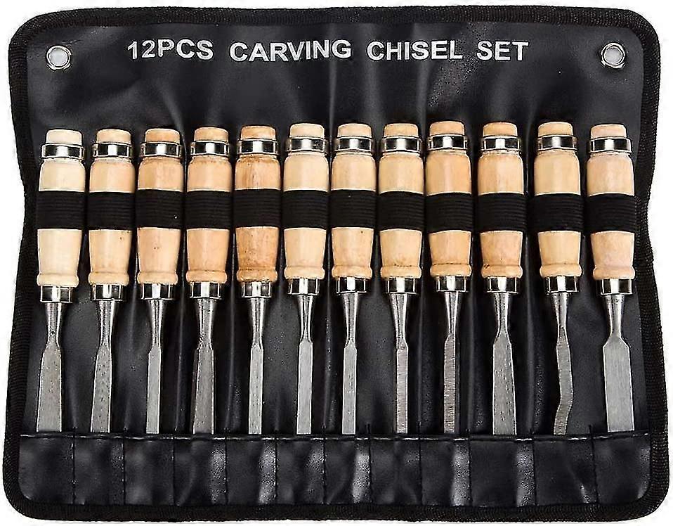Professional Woodworking Chisel Set - Set Of 12 Sharp Woodworking Tools