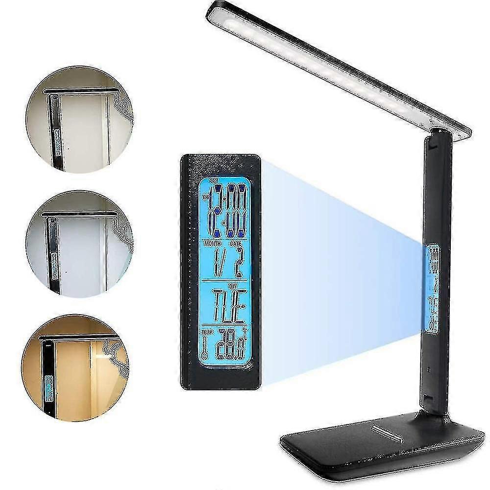 Led Desk Lamp, Foldable Dimmable Desk Light With Touch Screen