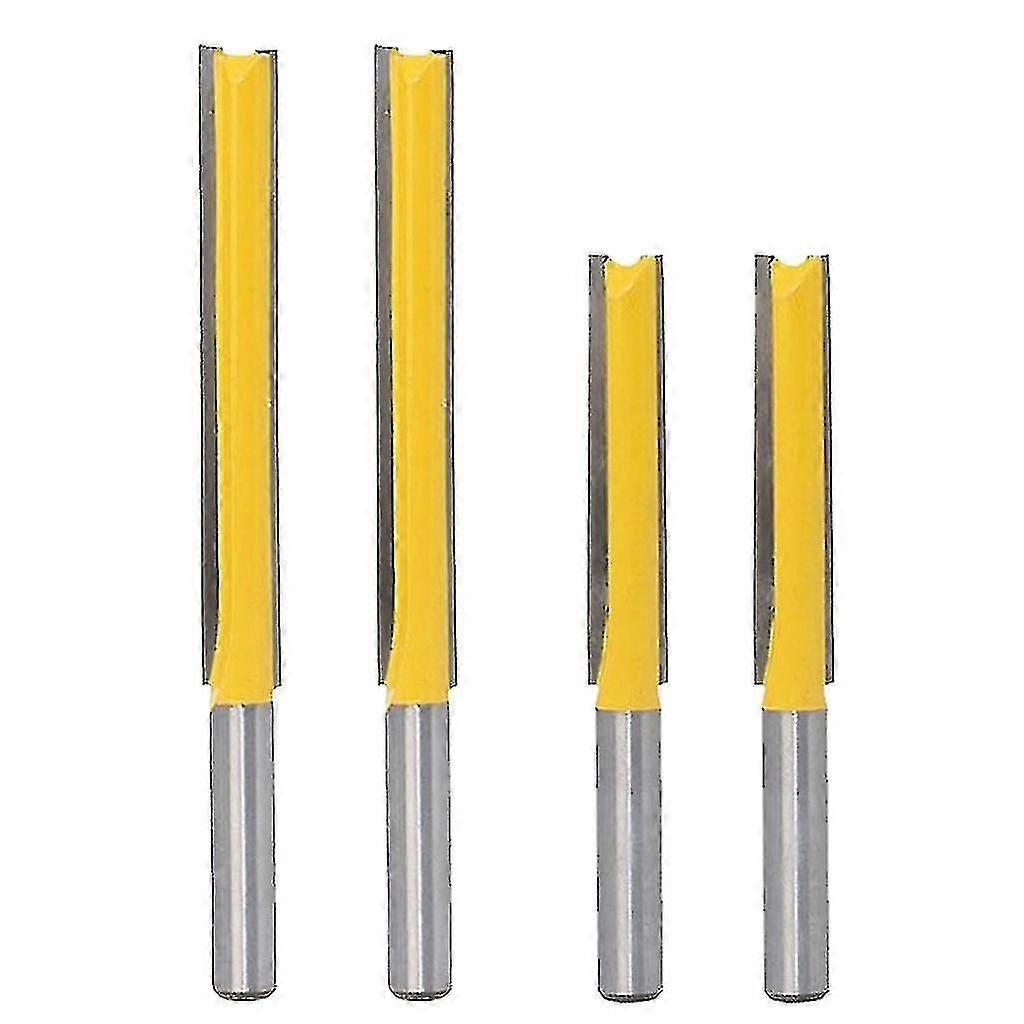 4x Extra lange gerade Router Bit Holz Fräser Schlitz Trimmen 2 "3 "