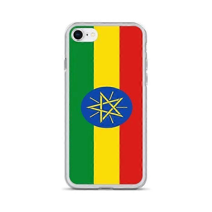 iPhone Case - Multicolor - Ethiopia Flag - Flexible - TPU - Compatible with iPhone SE 2020