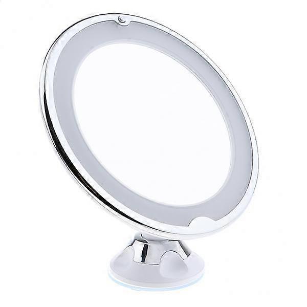 2x Fogless 7X Magnifying Bathroom Wall Mount Swivel LED Lighted Makeup Shaving