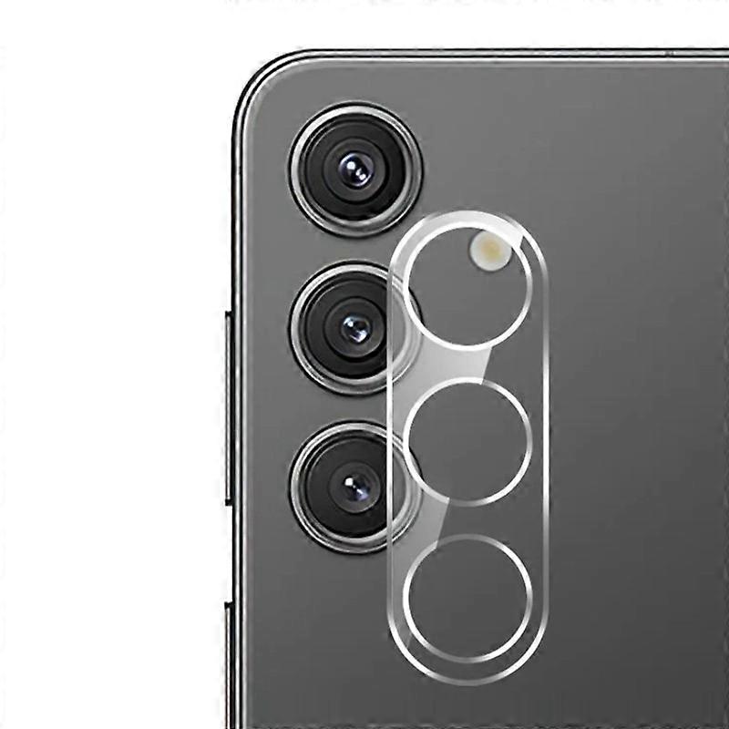 Compatible For Samsung Galaxy S24+ Camera Lens Protector WANLONFENG Full Coverage HD Clear Lens Film with Cleaning Cloth