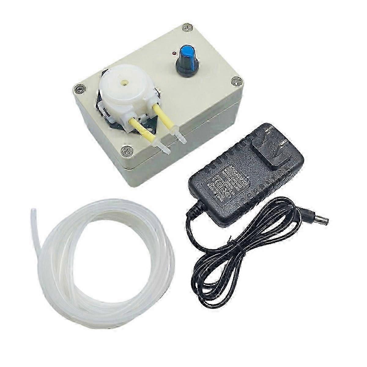 12v/24v Adjustable Speed Peristaltic Pump with Us Plug for Precision Liquid Transfer
