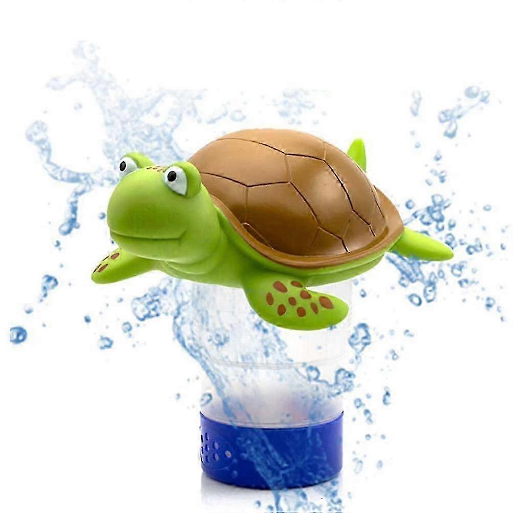 Large Capacity Floating Chlorine Dispenser for Pools - Turtle Design Pool Chlorine Floater