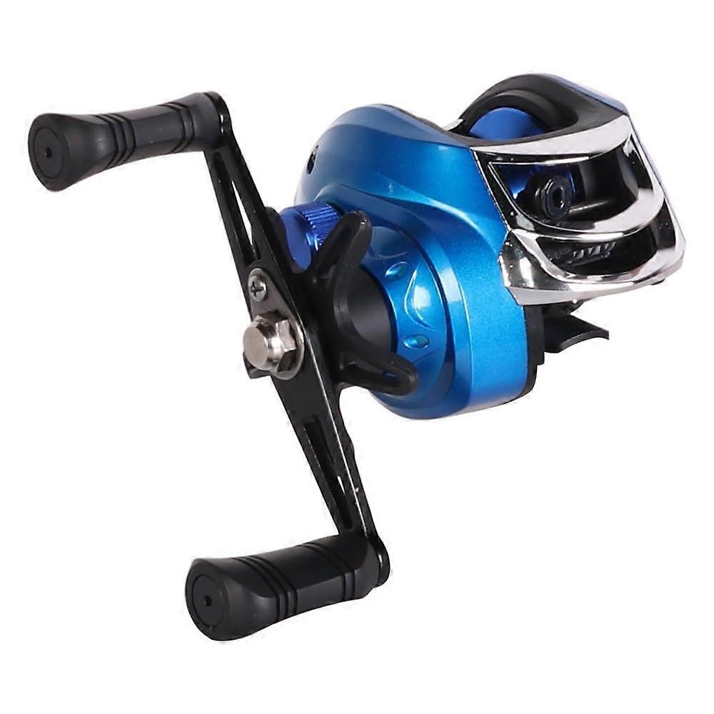 Magnetic Coil Aluminum Alloy Baitcasting Reel Lure for Fishing, Multicolored, Blue Left, Right Compatibility