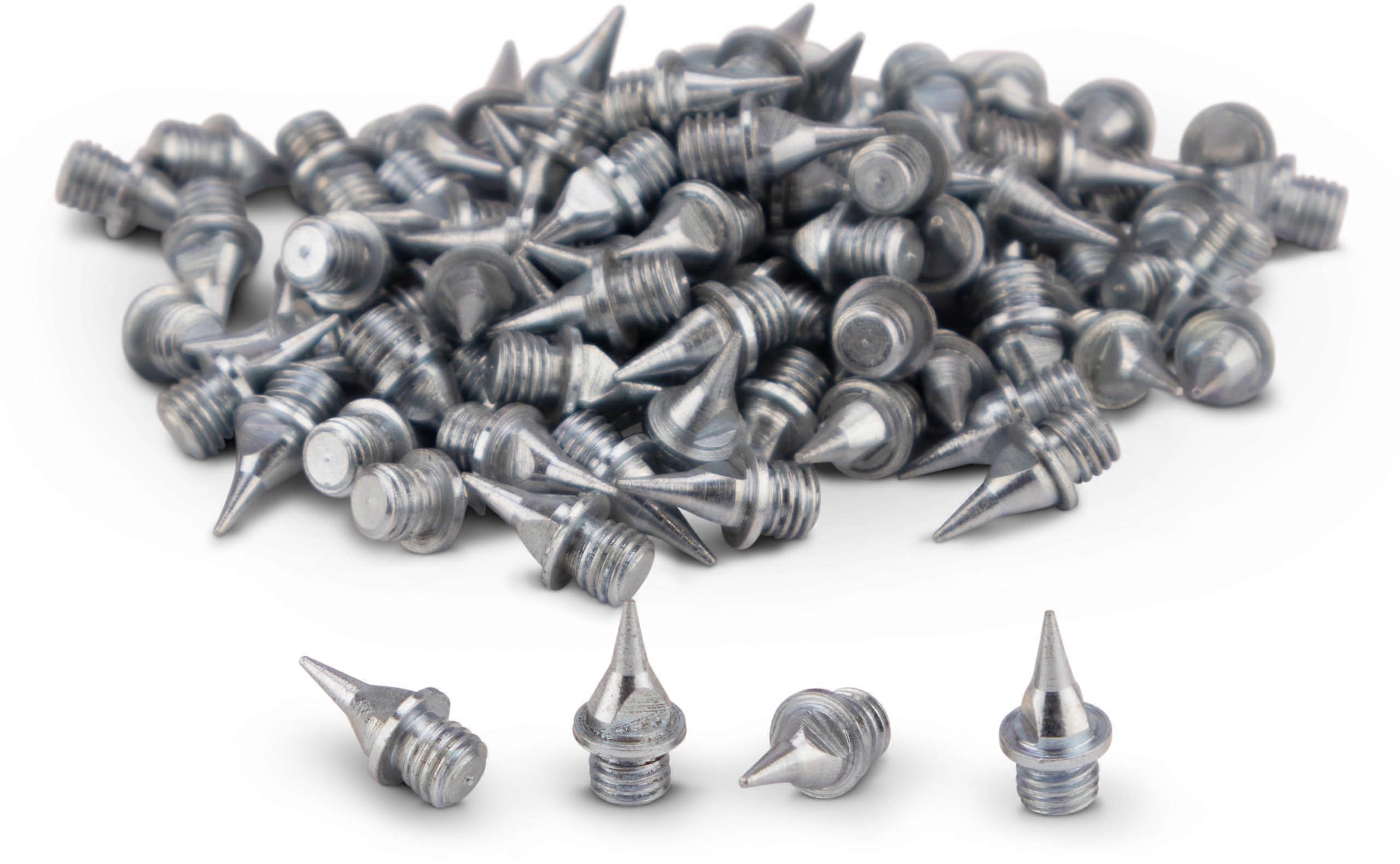 Athletics Spikes Set Of 100 - 9 Mm Length Needle Version, Track Shoe Replacement Spikes
