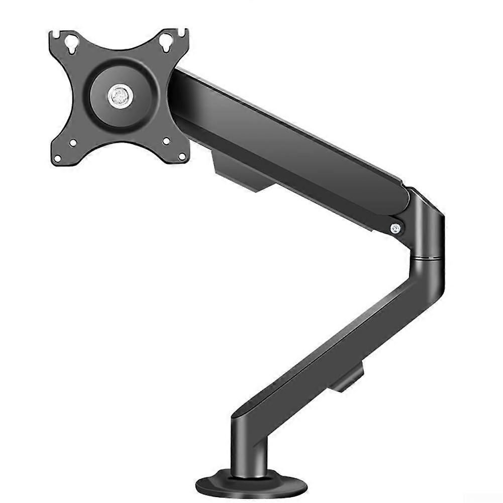 Gas Spring Monitor Stand for 17 to 34 Inch Displays, 20 Pound Capacity, Black, Stable and Adjustable Design