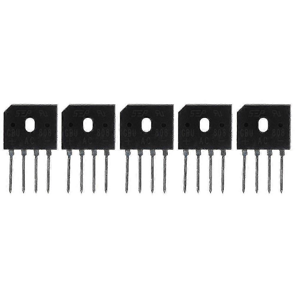 New 5pcs Single Phase Diode Bridge Rectifier IC Chip with 8A Rating for Various Applications