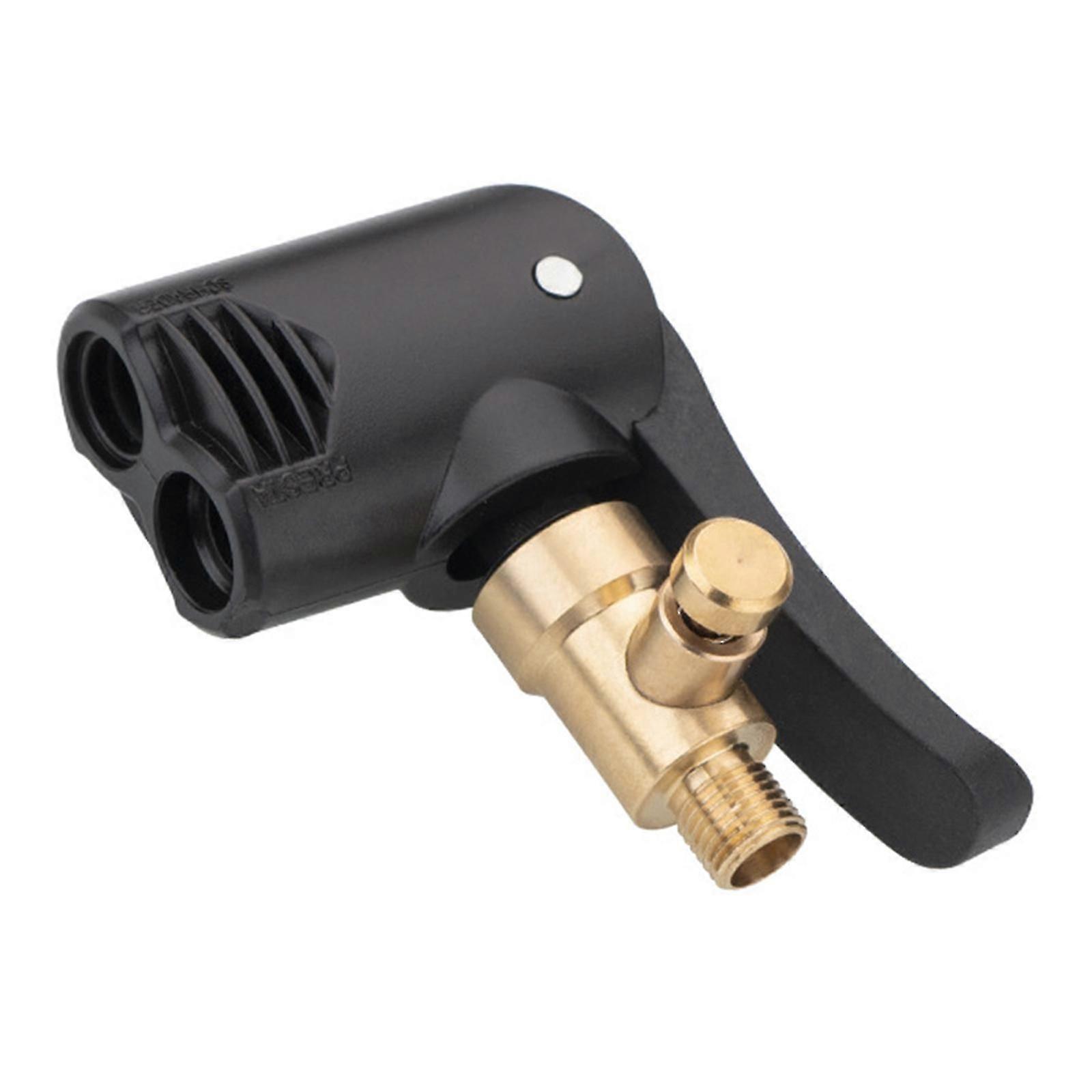 Bærbar effektiv dobbelthovedet luftpatron passer til cykelpumper Ventilsystemer Forskellige cykler Dækventiler Nem luftudløsning