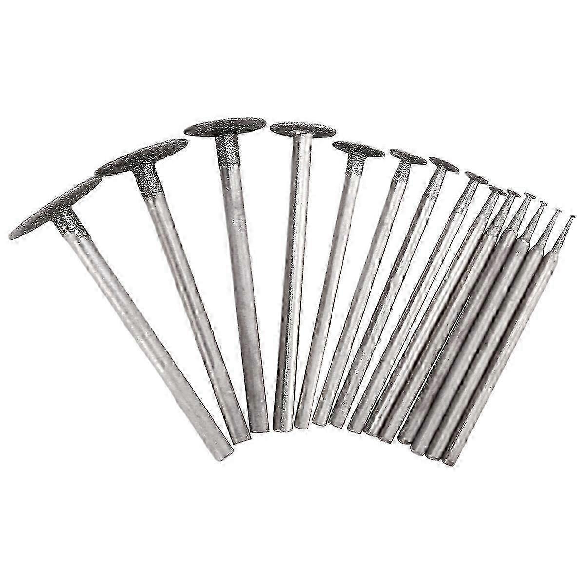 High-Precision Rotary Tool Accessories - 14PCS Diamond Stone Grinding Bits with 3/32 Inch Shank for Customization 2025