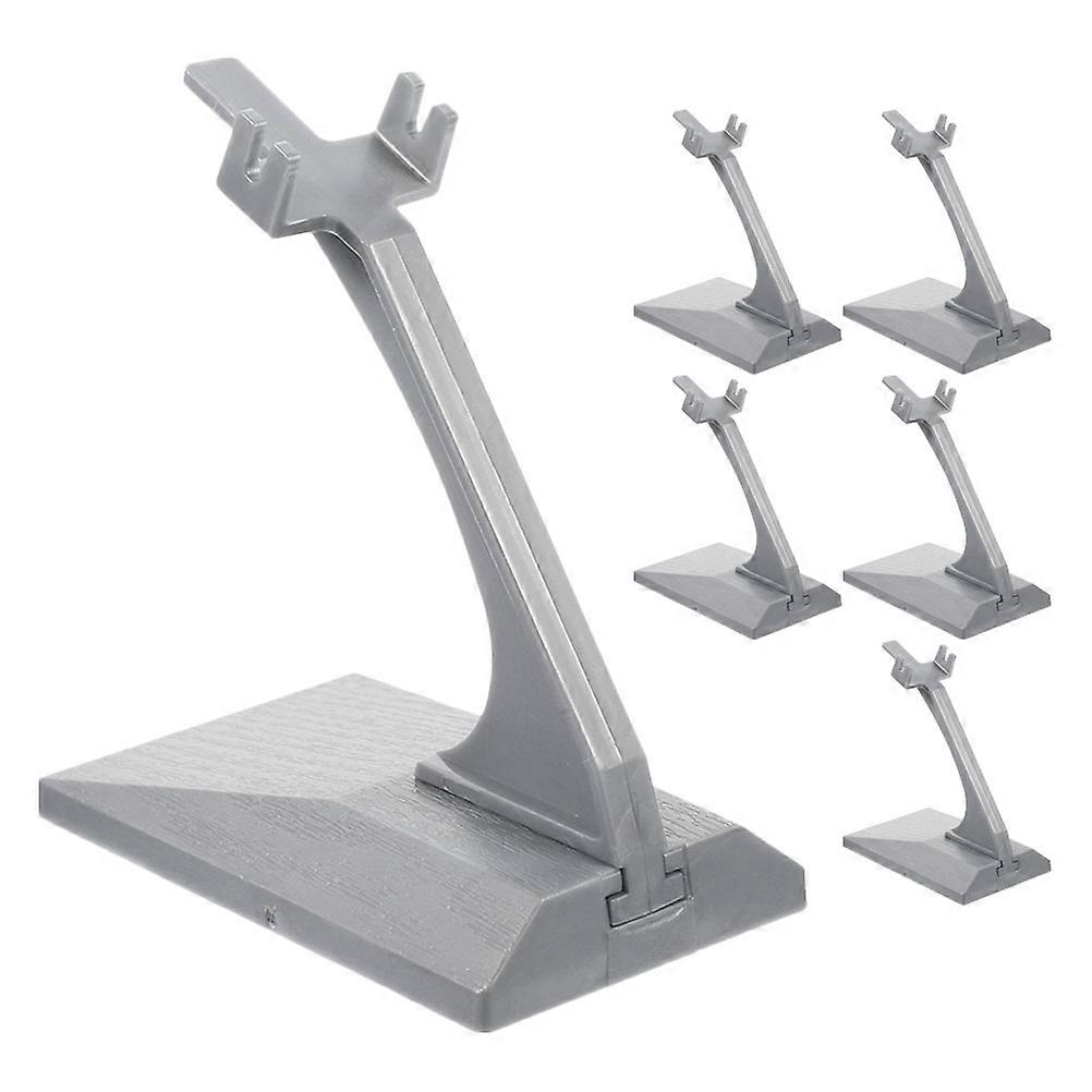 6pcs Plastic Aircraft Model Display Stands for Building Blocks – Stable & Elegant Minimalist Design for Home or Office Decoration