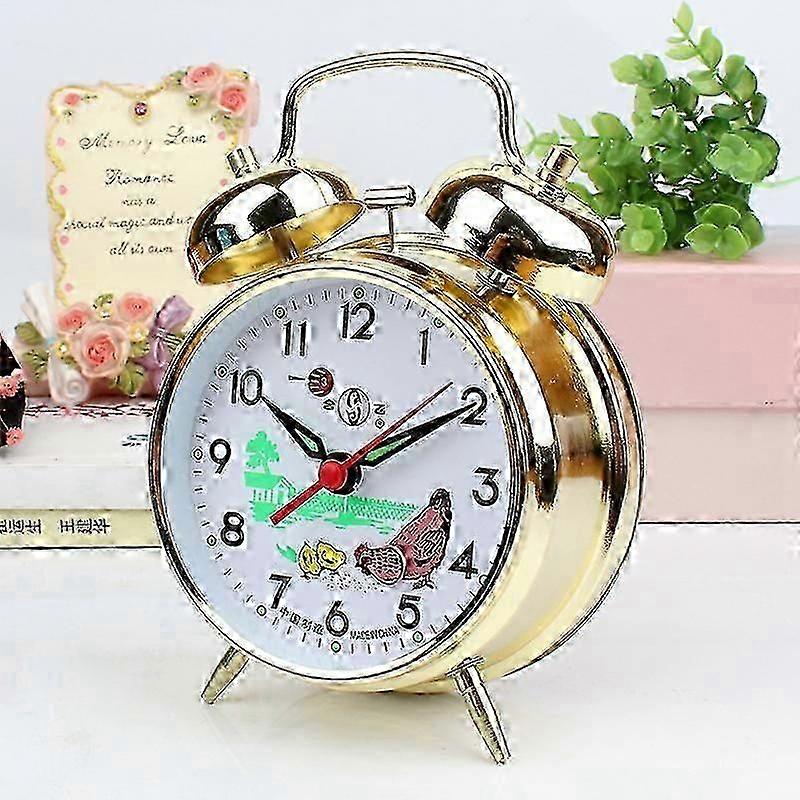 Pecking Hen Animated Vintage Mechanical Alarm Clock