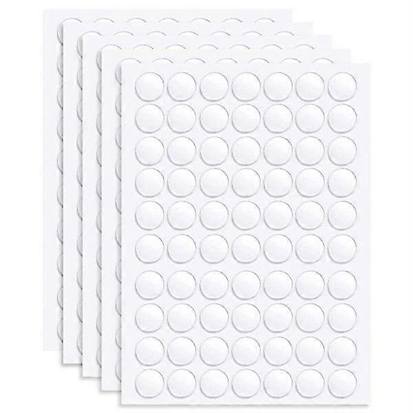 500 Pieces Double Sided Tape (10mm) Clear Round Double Sided Adhesive Dots Removable Self Adhesive Sticker Traceless Multipurpose Tape for Party Decor
