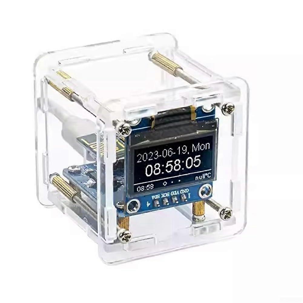 DIY Electronic Weather Clock Kit Equipped with High Definition OLED Display and USB Support