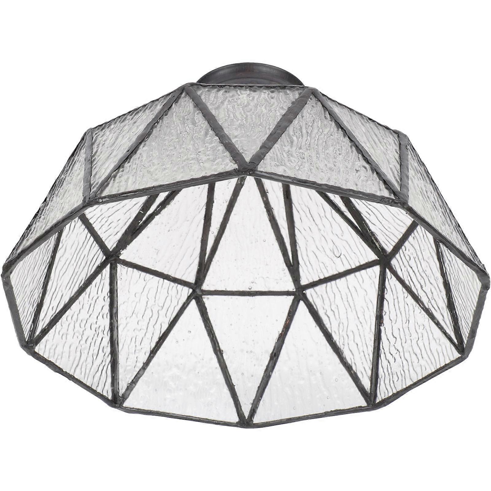 Textured Glass Lampshade, Functional and Decorative Ceiling Light Shade for Bedroom Use