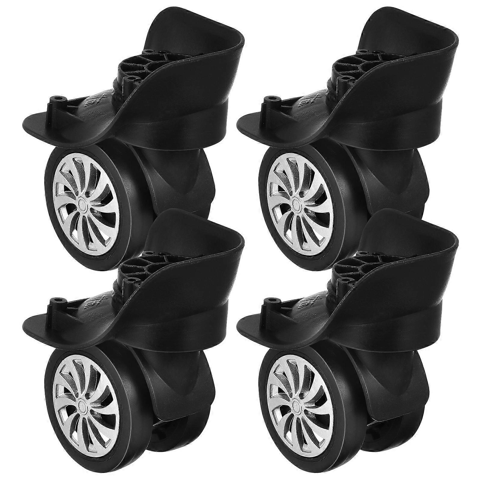 4PCS Replacement Swivel Wheels for Trolley Suitcases – Mute Damping Design, Smooth Rolling, Easy Installation, Compatible with Various Luggage Types