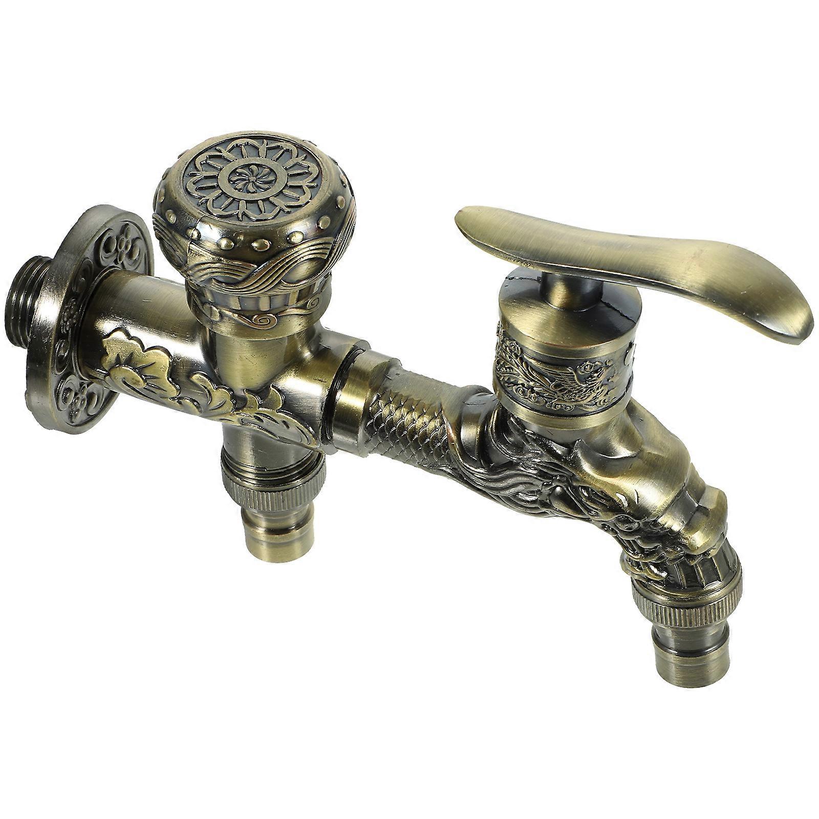 Sturdy Zinc Alloy Faucet Equipped with Dual Spout for Efficient Water Management