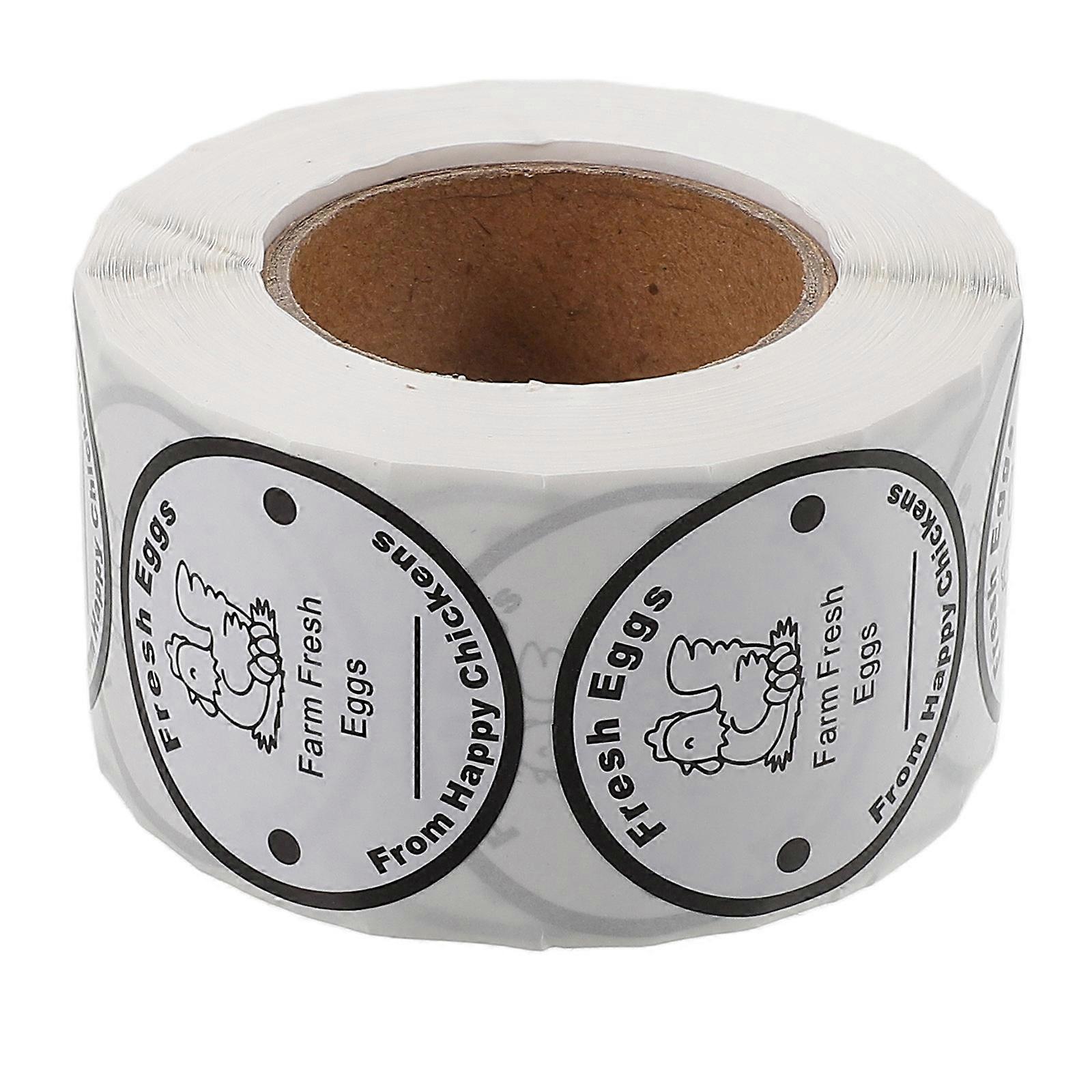 Self Adhesive Fresh Egg Labels for Chicken Egg Cartons – Ideal for Farmers Markets & Home Use to Ensure Quality & Freshness