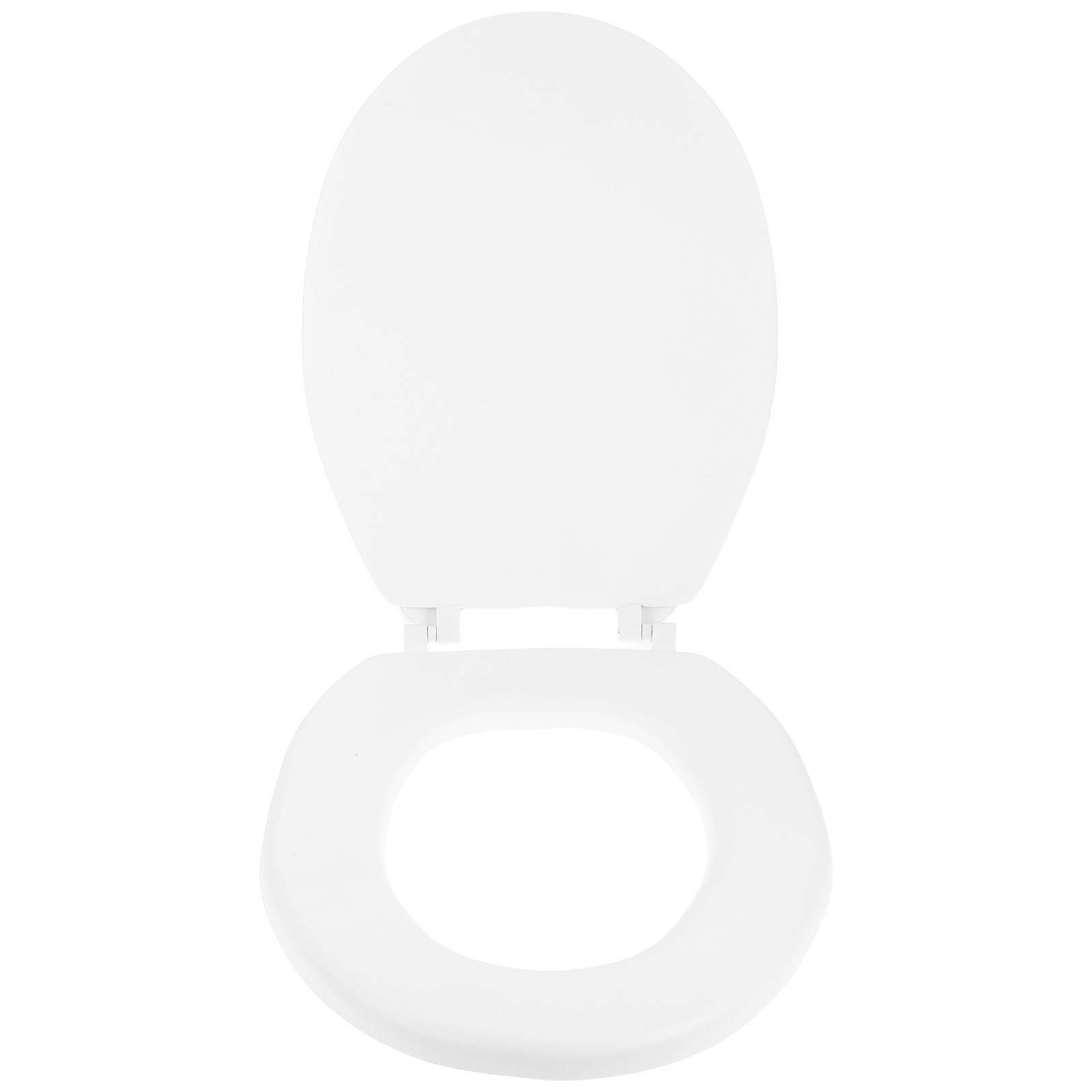 Thickened Toilet Seat Cover with Smooth Open Close Lid Gasket for Household Bathroom Use