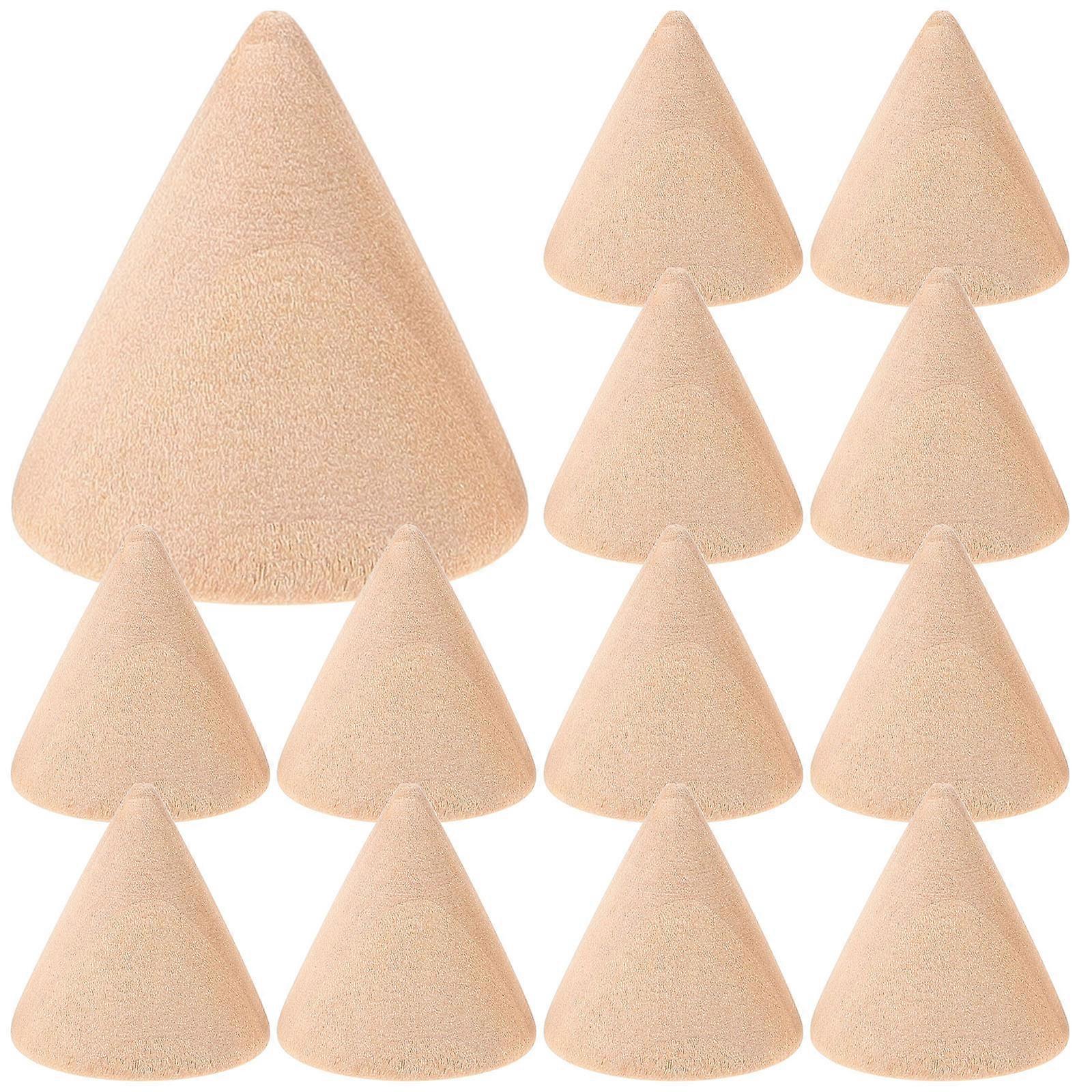 Crafting Wooden Cones, Plain Surface for Unique DIY Art and Display Projects