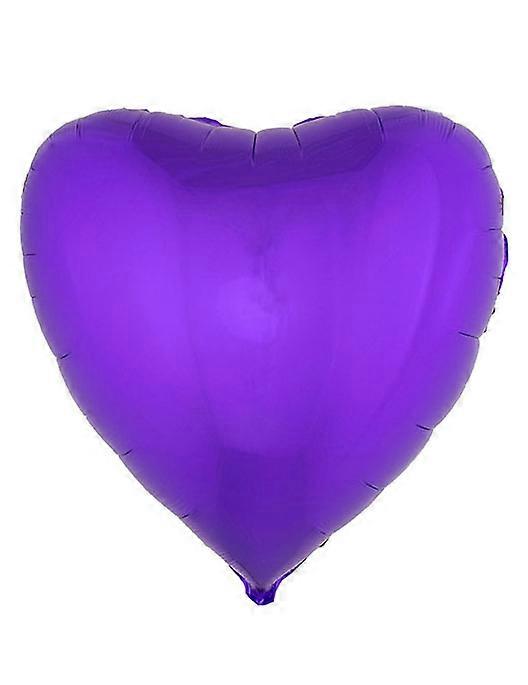 Purple heart foil balloon 45 cm