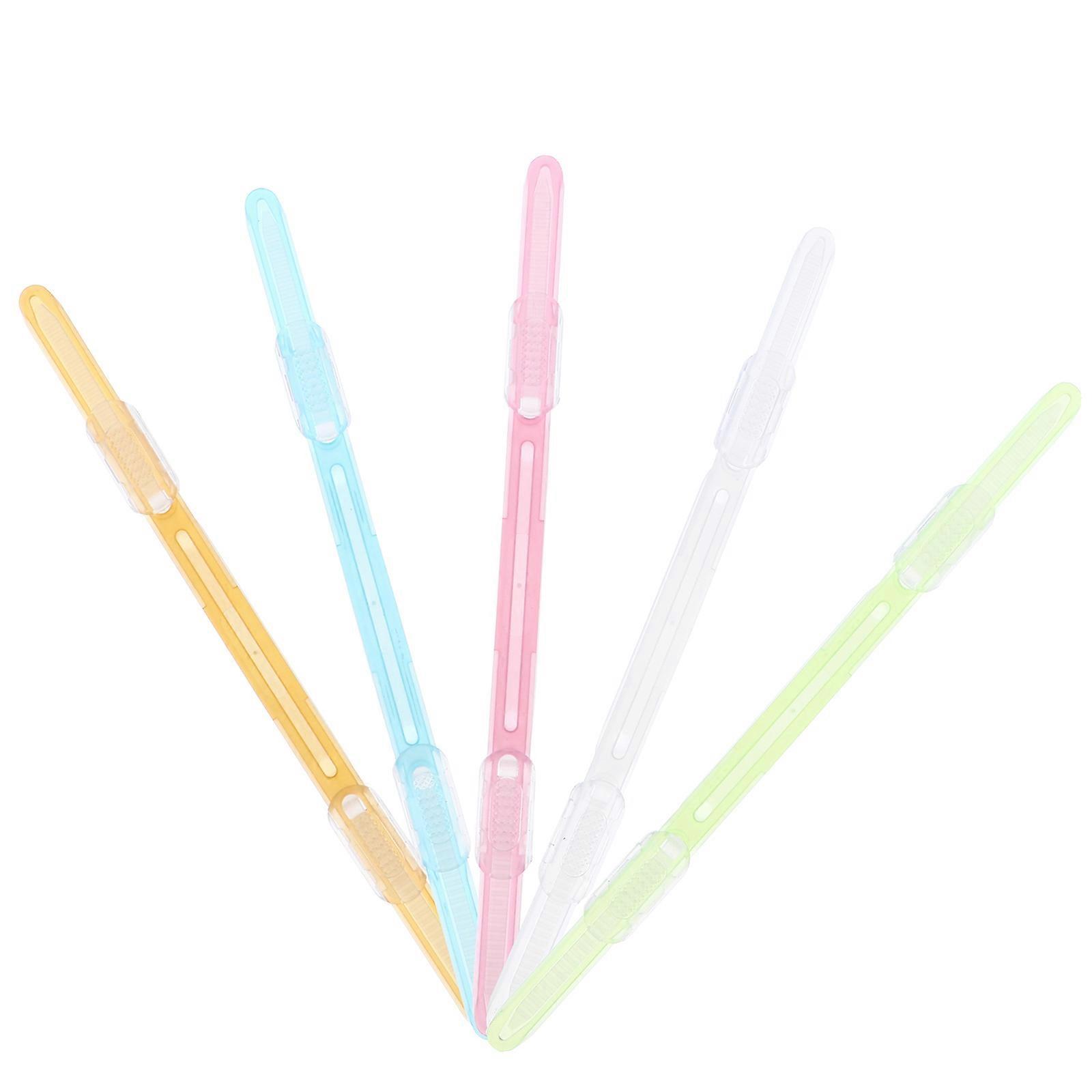 Plastic Binder Clips, Ergonomic Design, Smooth Surface Paper Fasteners for School and Office Use