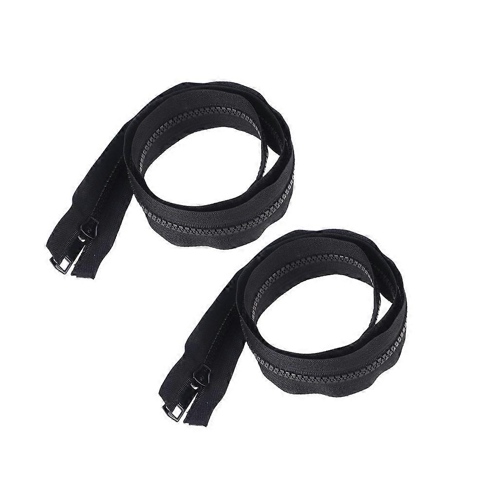 Separating Zippers For Jackets Clothes Zippers Double Open-End Flexible Coat Slide Zipper Garment Sewing Repair Tailor Accessory 80Cm 2Pcs