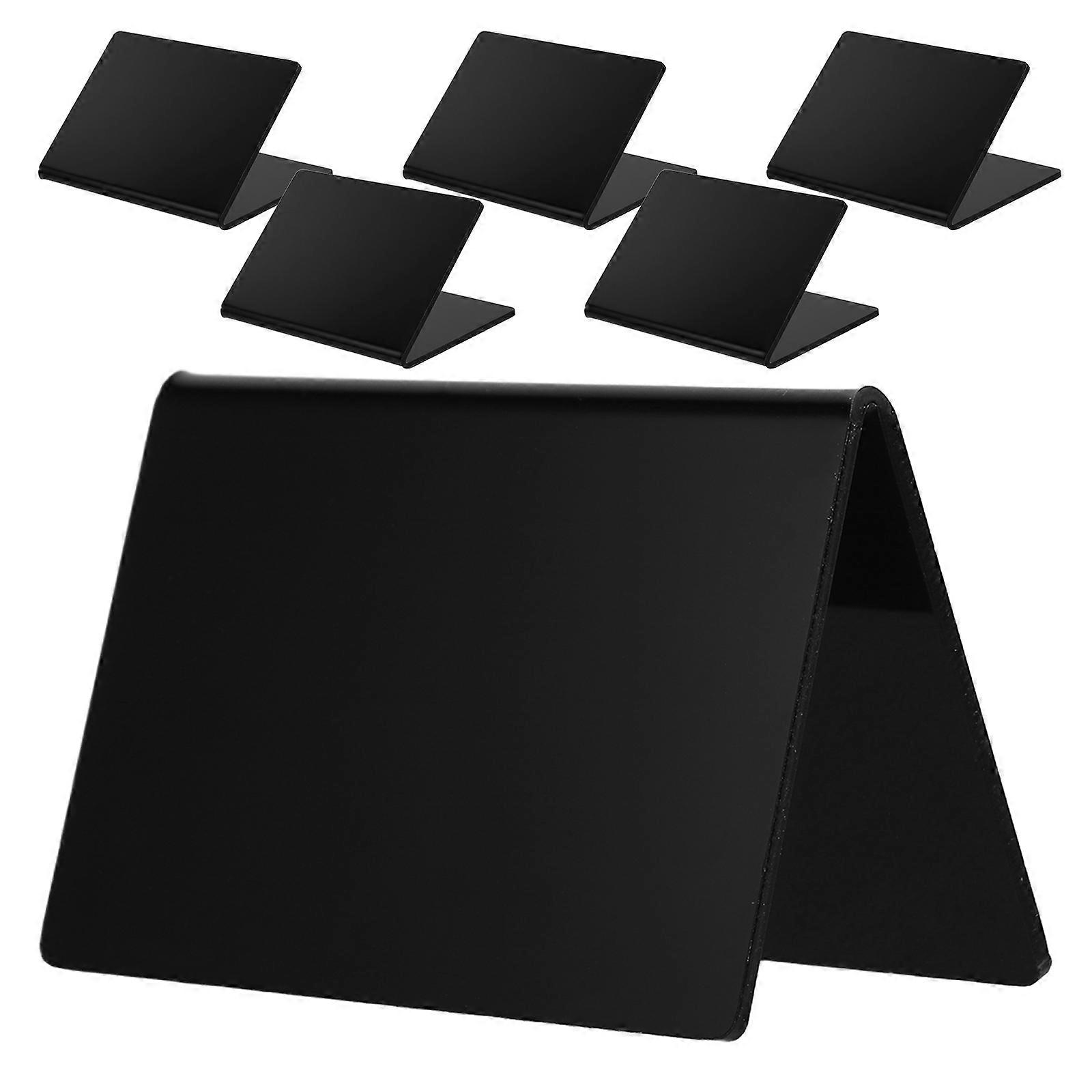 Erasable Message Board Acrylic Mini Chalkboard Signs Tabletop Display Small Blackboard Labels for Food Bakeries 6Pack