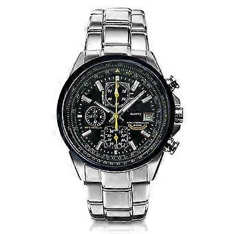 Montre homme Eco-Drive, 45 mm, étanche, montre-bracelet élégante