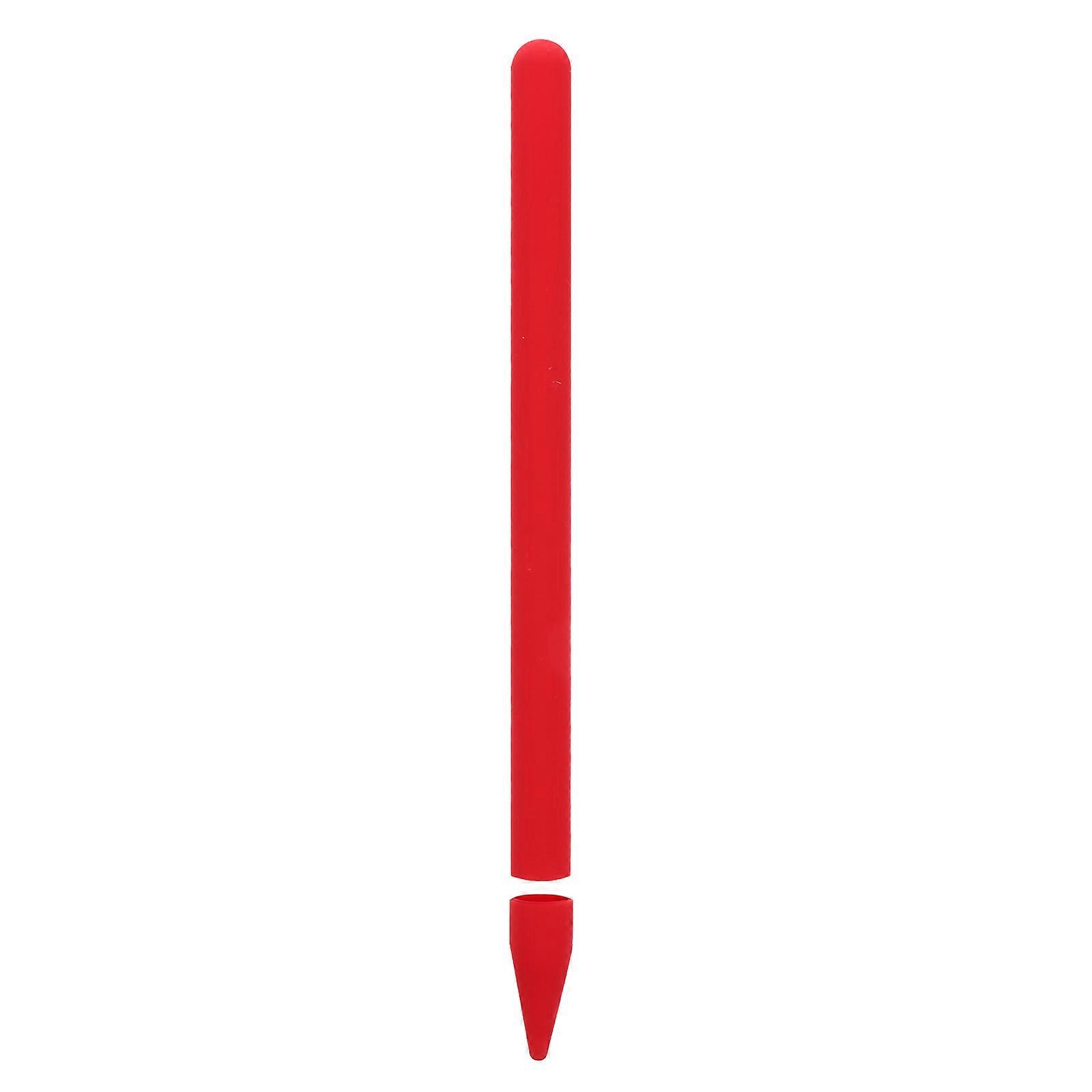 Stylus Protector Sleeve For Pencil 2 Scratch Protection Red 14 5x1cm Daily Use 1 Set