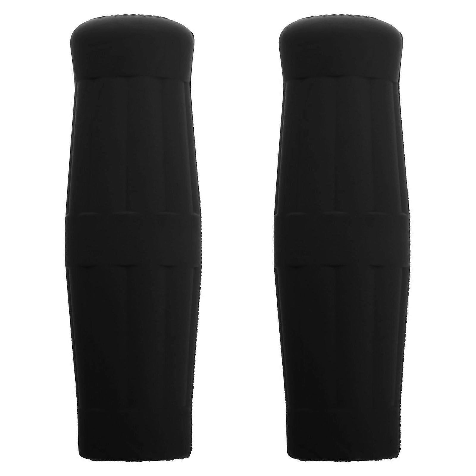 Handlebar Hand Grips Enhanced Control Rubber Black Universal Motorcycle Grips 1 Pair
