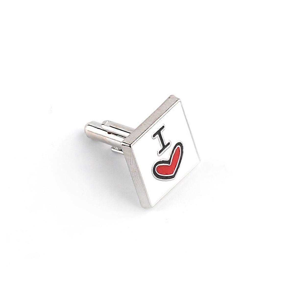 Custom Cufflinks Men's Square Enamel Shirt Business Wedding Accessories Assorted Color 1.7x1.7x1.7cm Strengthening Clasps 2Pcs