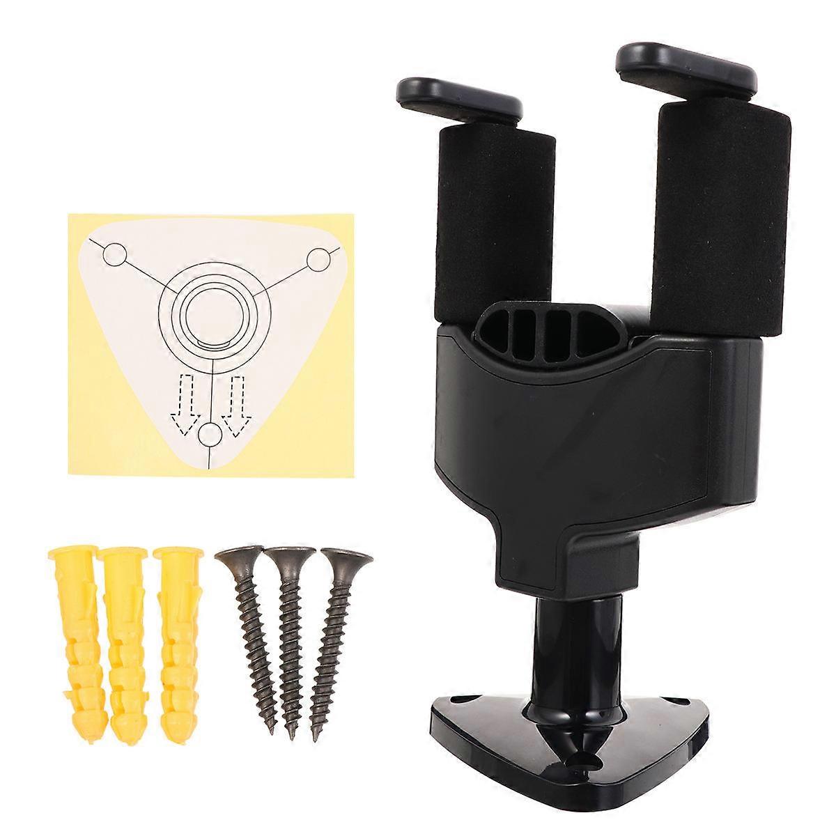 Guitar Hanger Simple Structure Rectangular Plastic Guitar Storage Hooks Home Use 1Pack