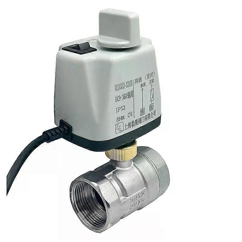 con 1/2" 3/4" 1" 1-1/4" 1-1/2" 2" Stainless Steel Motorized Ball Valve With manual Switch Normally Closed/Open Valves 2-Wire Control