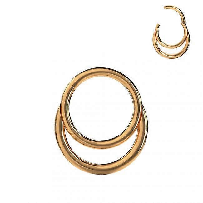 316L Surgical Steel Crescent Moon Hinged Segment Clicker Ring