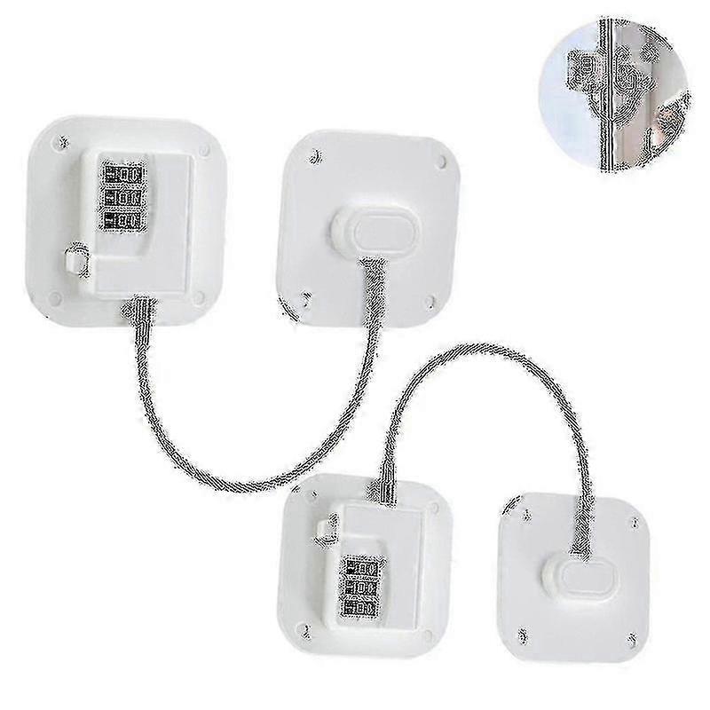 2 Pack Refrigerator Lock Heavy Duty Combination Fridge Lock hwy