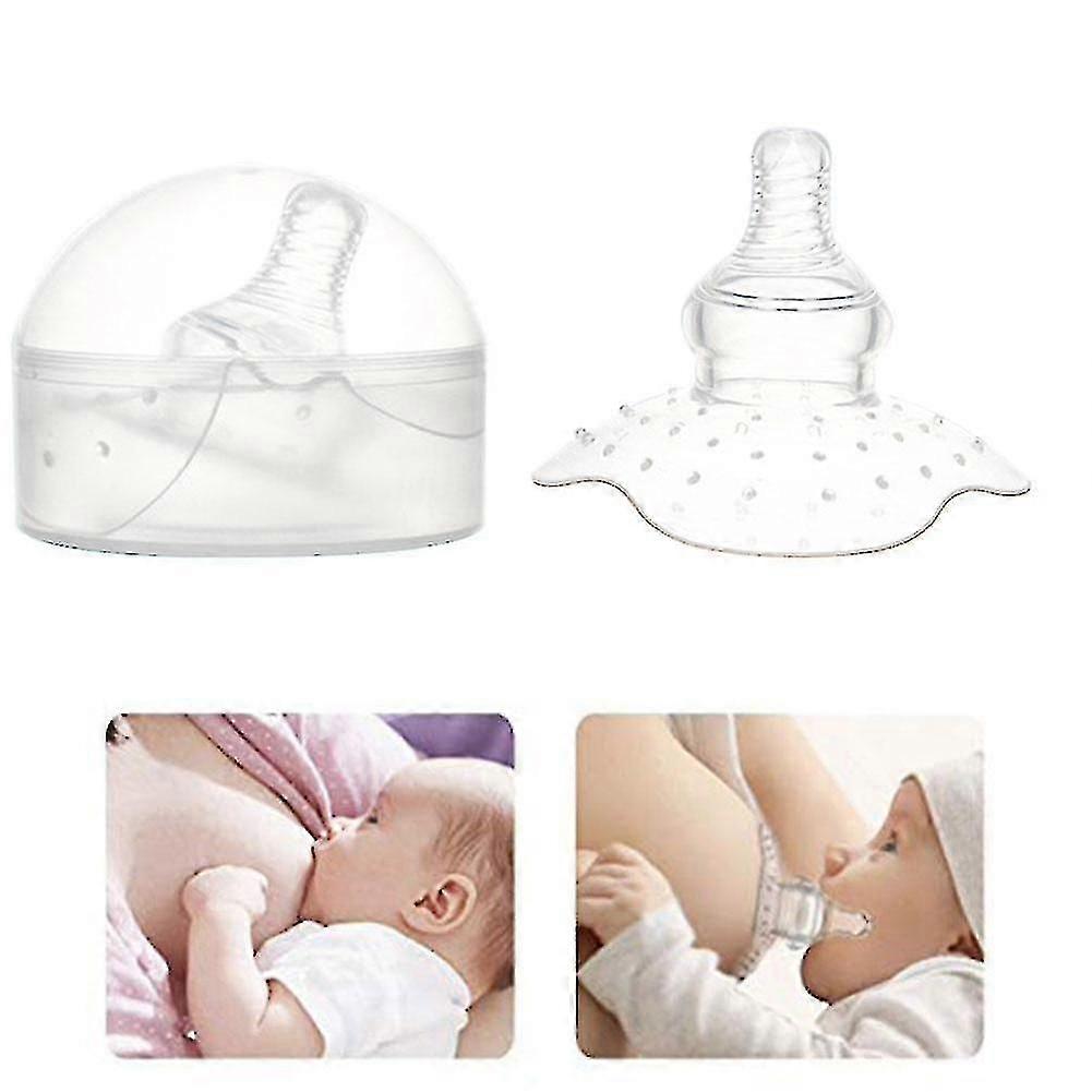 Silicone- Feeding Mothers Nipple, Breast Pad, Protector Cover (transparent)