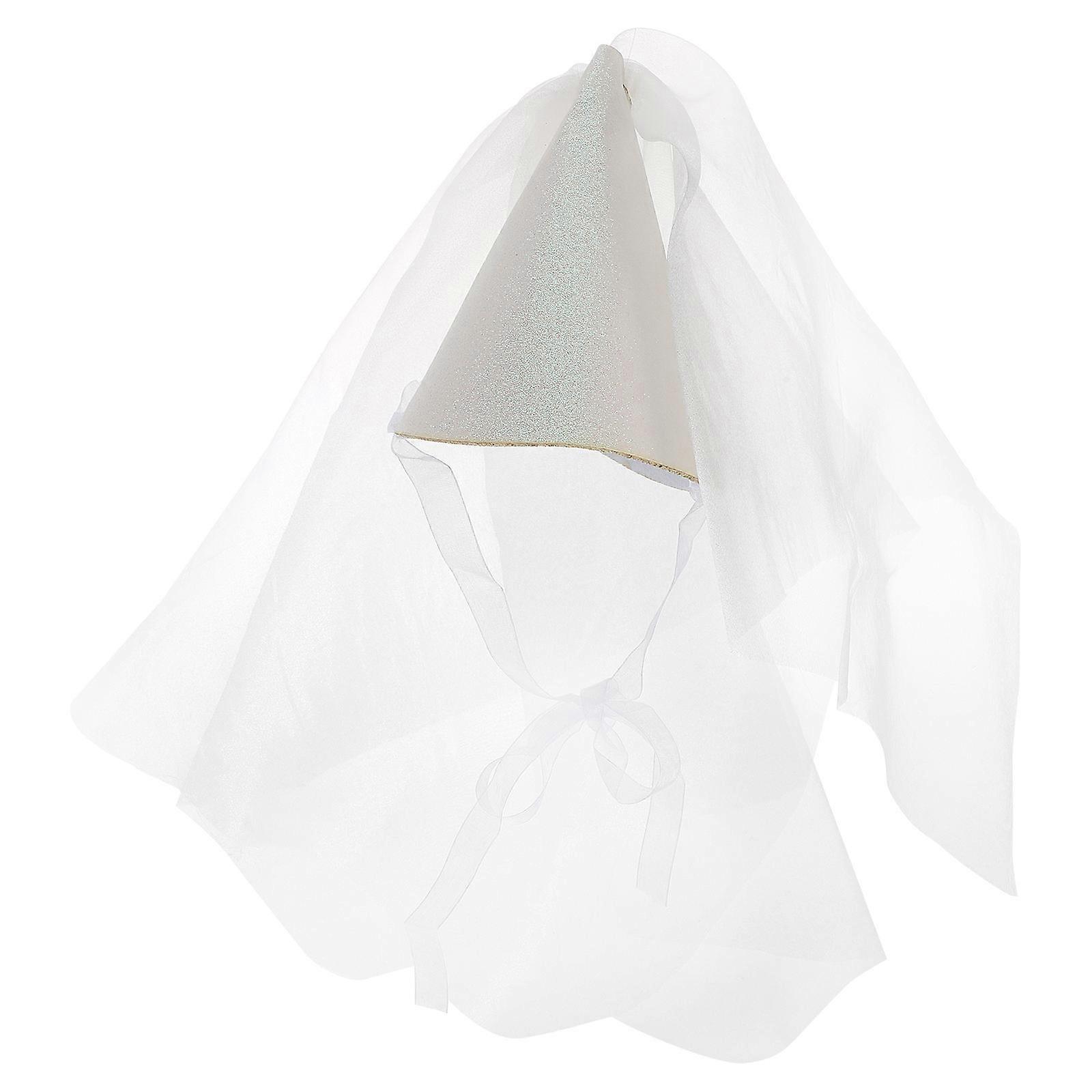 Birthday Party Cone Hat with Sequins and Tulle Fun Celebration Accessory for Comfortable Wear