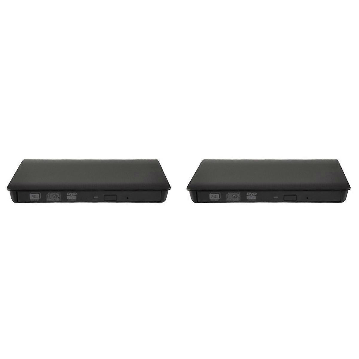 2X USB3.0 SATA External DVD Enclosure Hard Plastic Case for Laptop Notebook 12.7Mm CD-ROM Case Witho