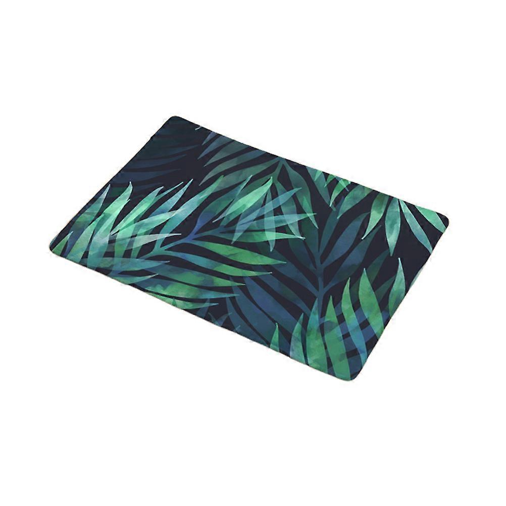 Floor Mats Bathroom Rectangle Shape Polyester Material Skid Resistance Water Absorption 40 x 60 cm 1Pack