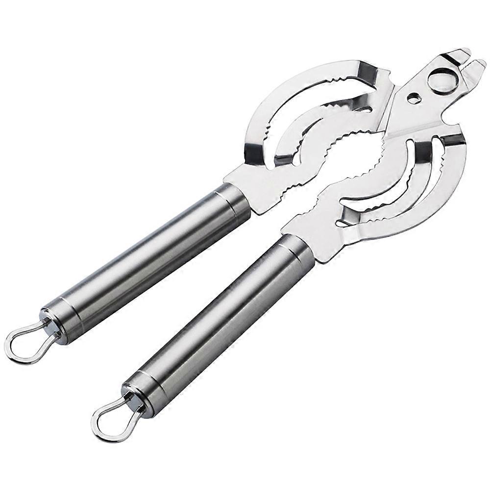 Stainless Bottle Opener Multifunctional Jar Bottle Opener Nut Cracking for Kitchen Tools 1Pcs