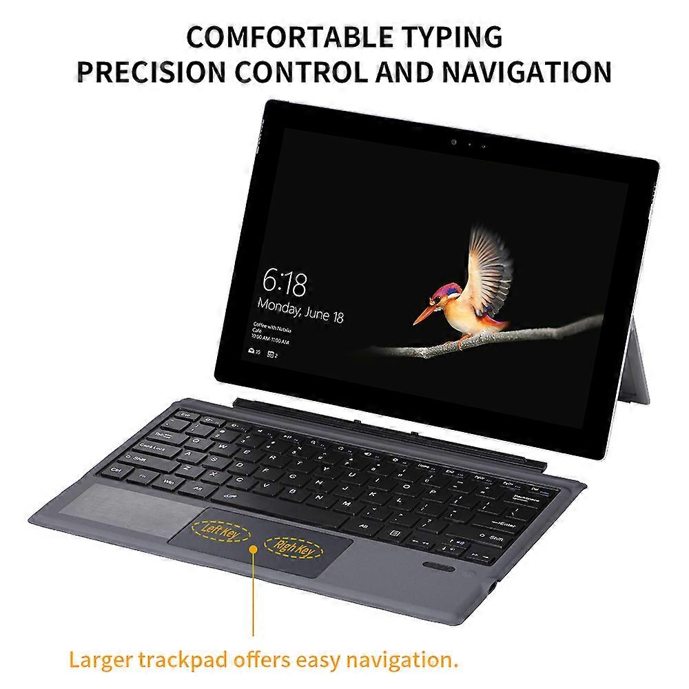 BT Wireless Keyboard 12.2 Inch Slim Thin Keyboard for Software Surface Pro3/4/5/6(2017)