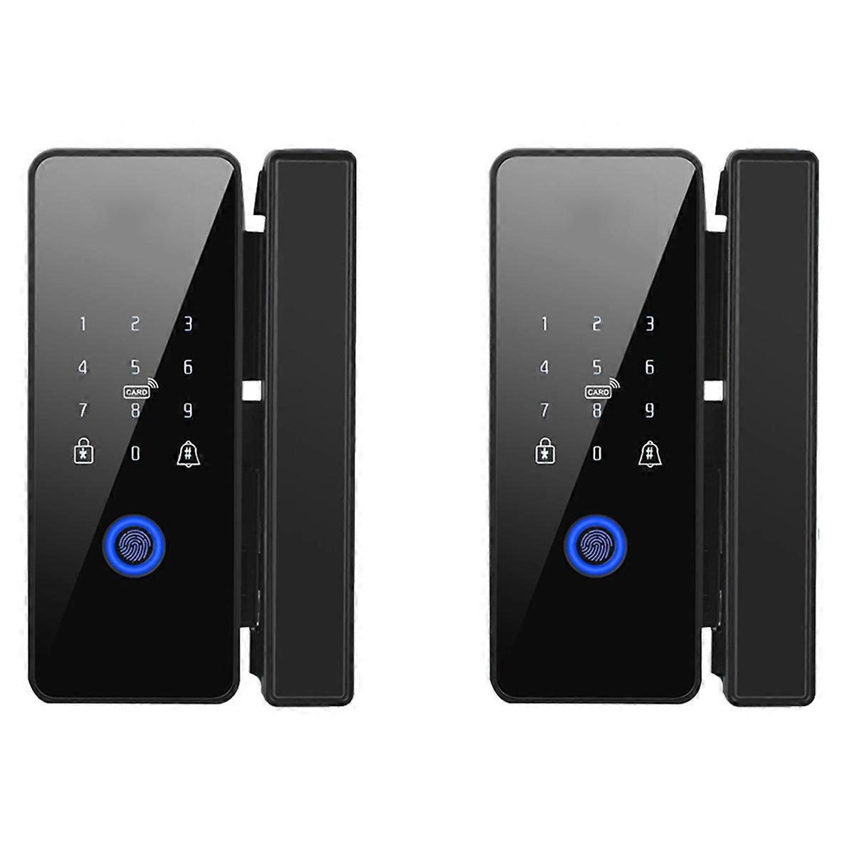 Tuya Wifi Smart Fingerprint Lock for Glass Door,Style 1