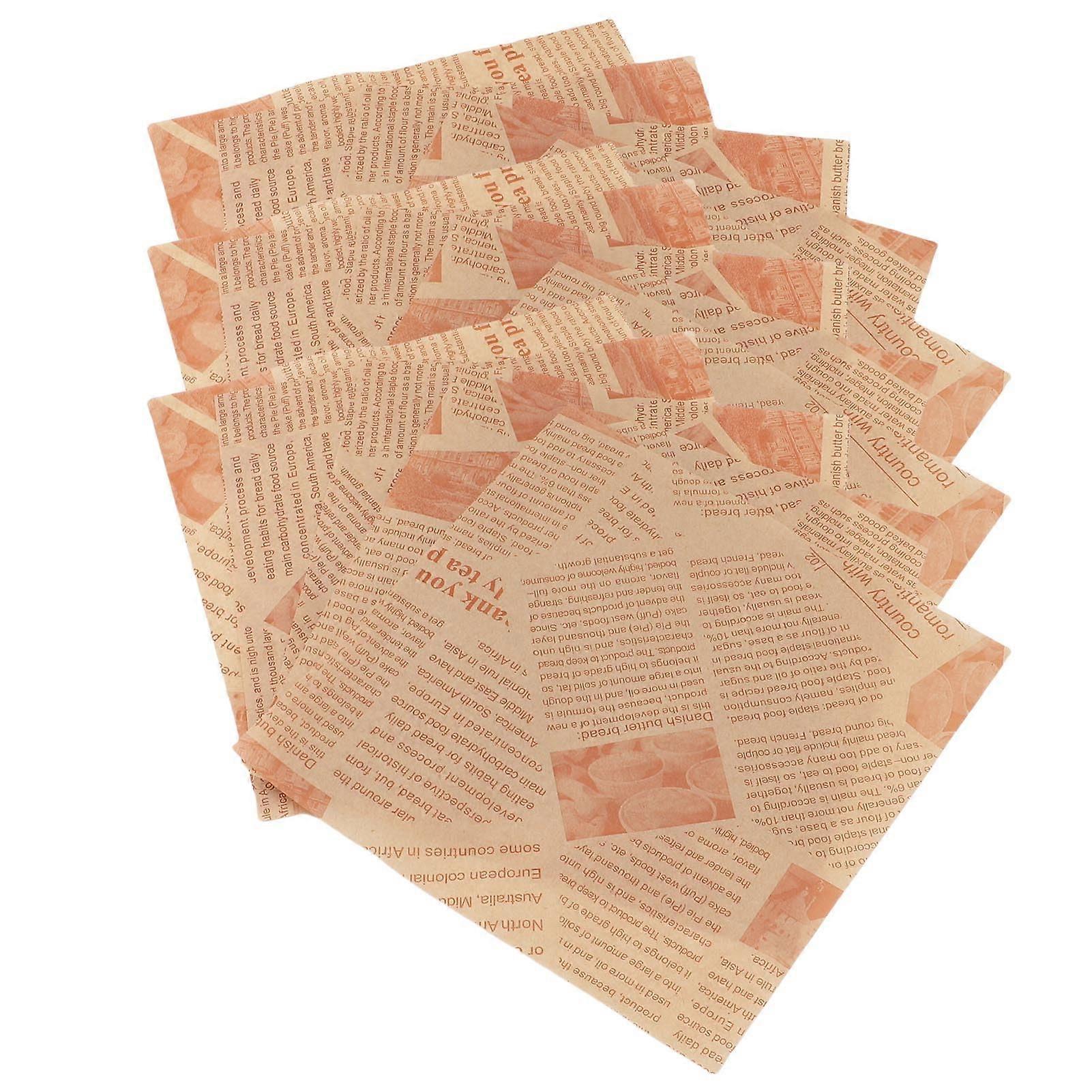 Grease Proof Wicking Paper Heatresistant for frying of 500 sheets, grills, house meetings (spaper printing with carbon branch washing)