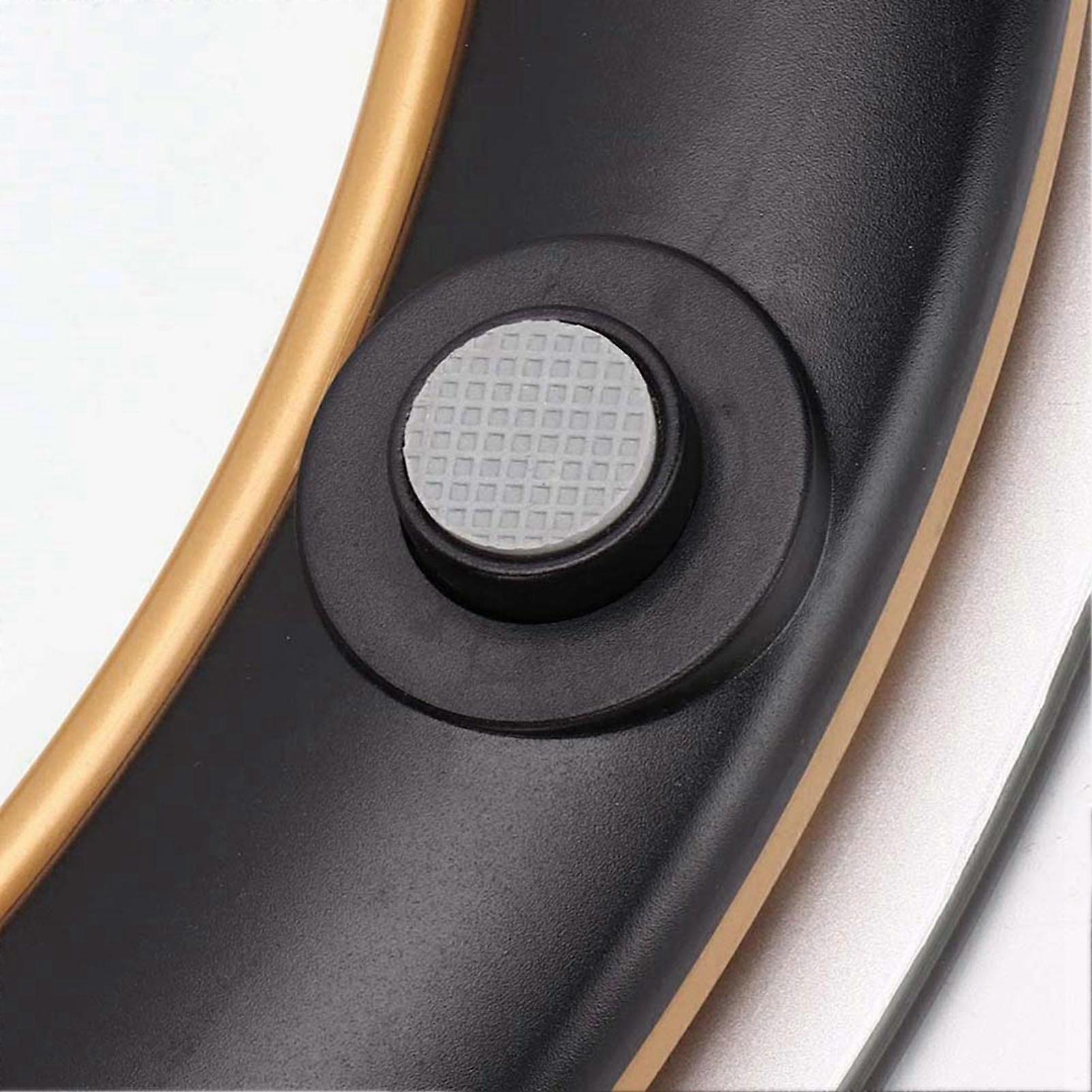 Round Smart Digital Scale with LCD Display and Body Weight, High Precision (Gold)