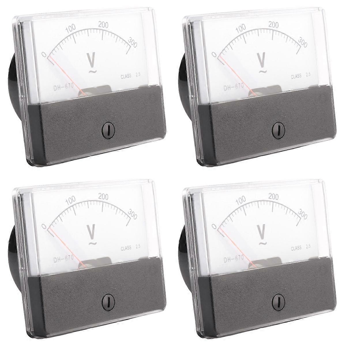 Rectangle AC 0-300V Gauge Analog Panel Meter Voltmeter DH670