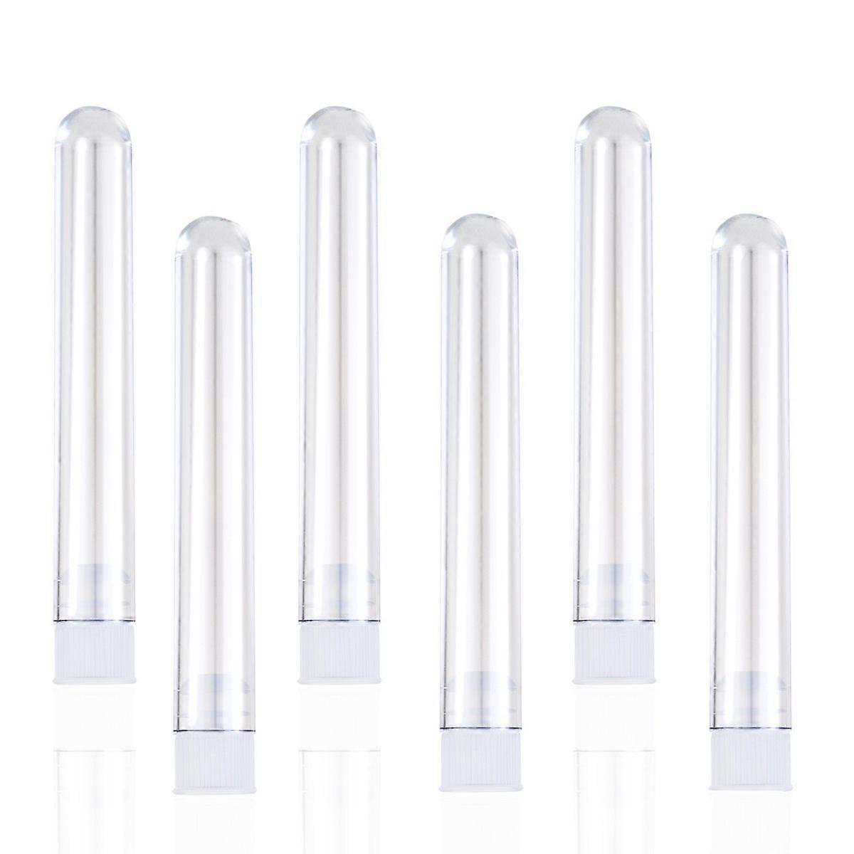 25pcs 5ml Plastic Sample Test Tubes Gift Tubes with Caps (Transparent)