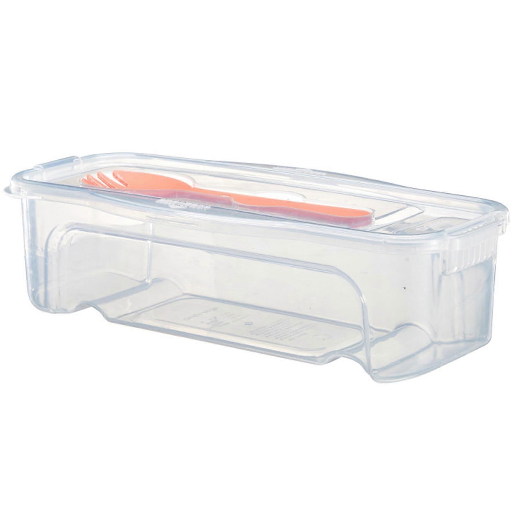 Microwave Pasta Cooker with Strainer Lid, 1.3 Litre Spaghetti Microwave Cooker Pasta Cooker with Lid Fork for Dorm, Kitchen or Office